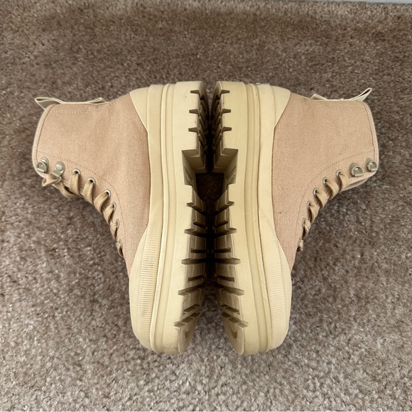 Everlane The Canvas Utility Boot Sustainable 6.5 Khaki Combat military boots - Picture 4 of 10